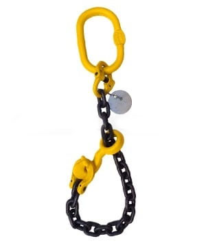 Chain one leg slings with a sliding (choker) hook