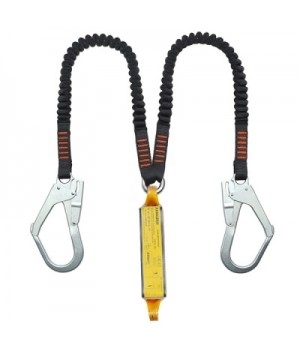 Double lanyard made of elastic tape CE2052L F1