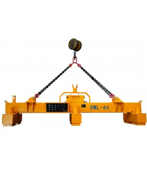 HBEPR - LIFTING BEAM WITH PERMANENT LIFTING ELECTROMAGNET POWERED BY THE BATTERY FOR STEEL SHEETS