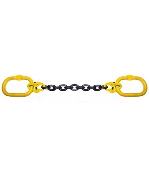 Single leg chain sling wth different fittings