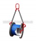 Horizontal clamp for cable drum